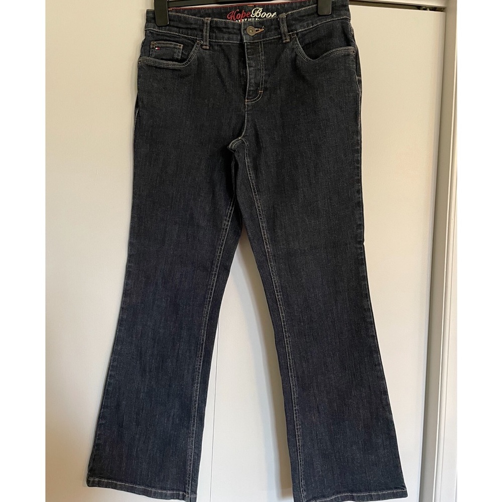 Tommy Hilfiger dark wash boot cut jeans size 6/30
